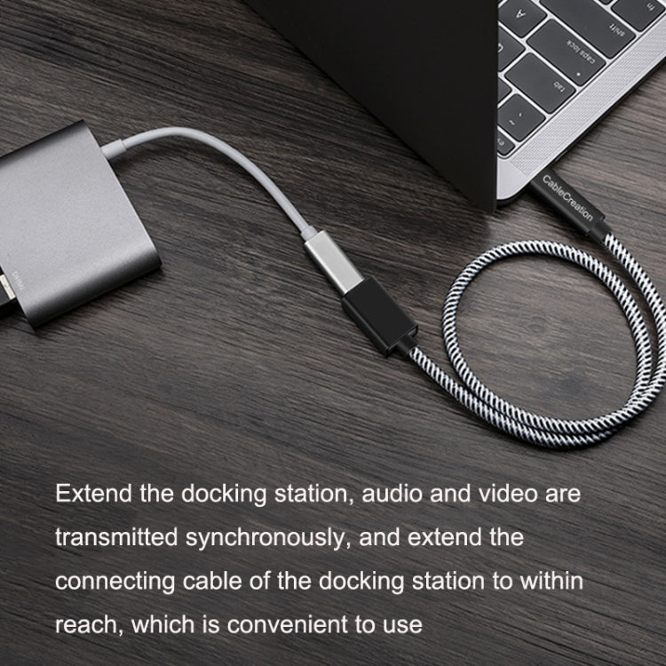 CC0316 0.5m Type-C / USB-C Male to Female Extension Cable Computer Phone Charging Cable(Black) - Cable & Adapters by PMC TechLife | Online Shopping South Africa | PMC TechLife | Buy Now Pay Later Mobicred