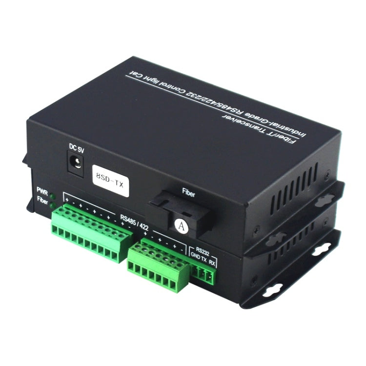 1pair YH-VD48508 SC 8-way Bidirectional Data Network Optical Transceiver Fiber Optic Transceiver(Black) - Fiber Receiver by PMC Jewellery | Online Shopping South Africa | PMC Jewellery | Buy Now Pay Later Mobicred
