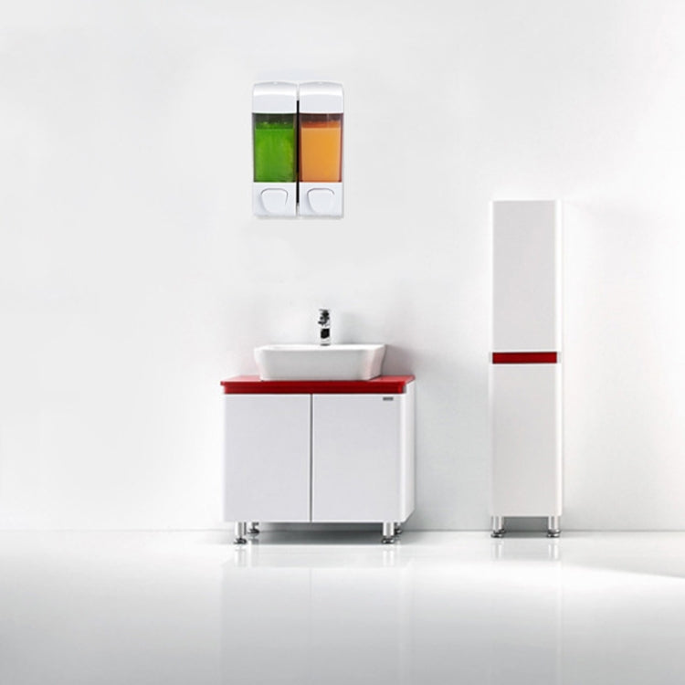 Double Head Wall Mounted Manual Press Soap Dispenser Shampoo Bottle Hand Wash Body Wash Dispenser, Color: Golden - Soap Dispenser by PMc TechLife | Online Shopping South Africa | PMc TechLife | Buy Now Pay Later Mobicred