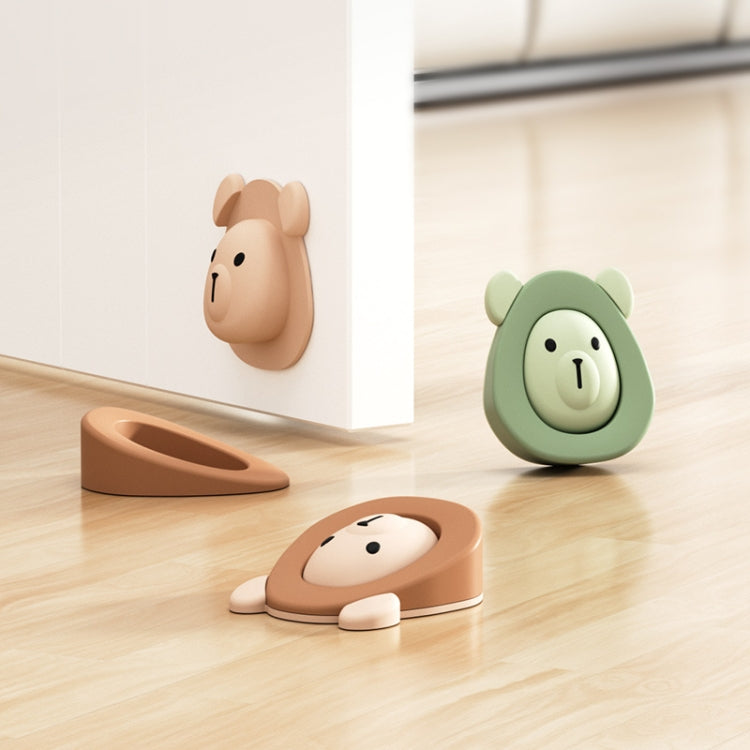 Cartoon Silicone Door Stopper Anti-Collision Door Blocker(Coffee) - Crash Pads by PMC TechLife | Online Shopping South Africa | PMC TechLife | Buy Now Pay Later Mobicred