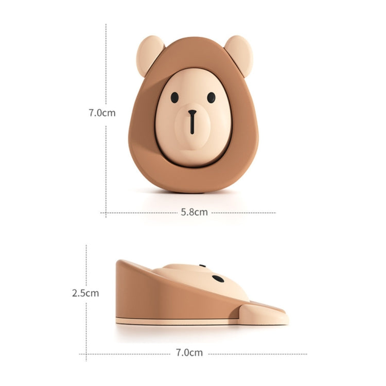 Cartoon Silicone Door Stopper Anti-Collision Door Blocker(Coffee) - Crash Pads by PMC TechLife | Online Shopping South Africa | PMC TechLife | Buy Now Pay Later Mobicred