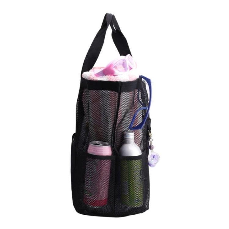 Large Capacity Mesh Swimming Tote Beach Bag(Black) - Storage Bags by PMC TechLife | Online Shopping South Africa | PMC TechLife | Buy Now Pay Later Mobicred
