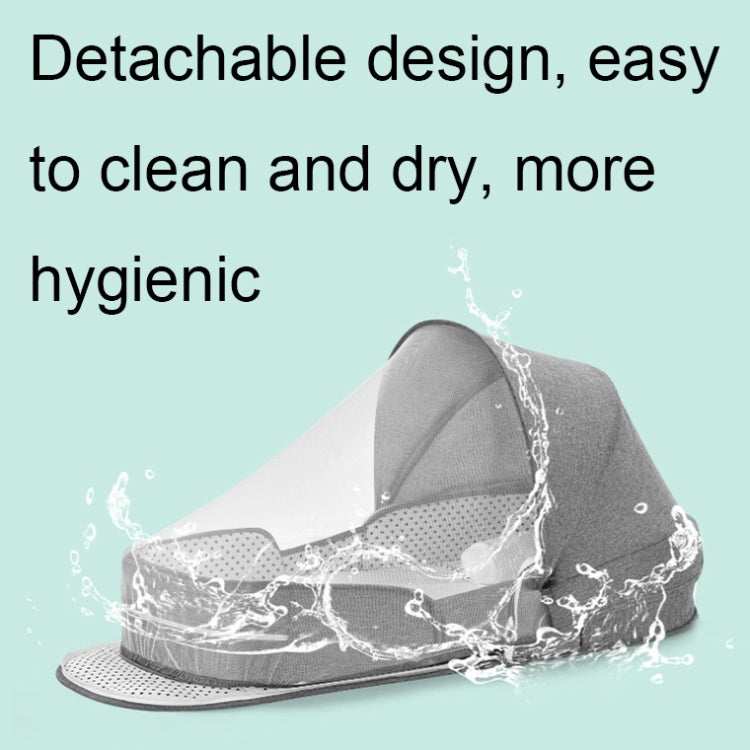 706 Backpack Portable Movable Crib Multifunctional Foldable Baby Bed, Color: Deep Khaki+Sunshade - Storage Bags by PMC TechLife | Online Shopping South Africa | PMC TechLife