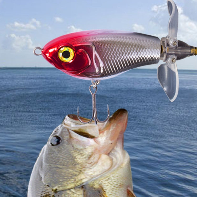 DF080 16g Double Paddle Tractor Surface Tether Roadrunner Fake Lure Long-distance Casting Lure(Silver Black Back) - Fishing Lures by PMC TechLife | Online Shopping South Africa | PMC TechLife | Buy Now Pay Later Mobicred