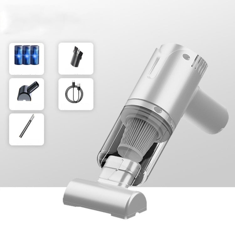 ST-8001CG 7.4V  4000mah White 50W Wireless Handheld Large Suction Car Vacuum Cleaner - free shipping - PMC TechLife - Order now!