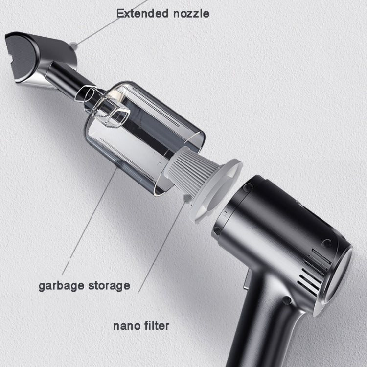 ST-8001CG 7.4V  4000mah White 50W Wireless Handheld Large Suction Car Vacuum Cleaner - free shipping - PMC TechLife - Order now!