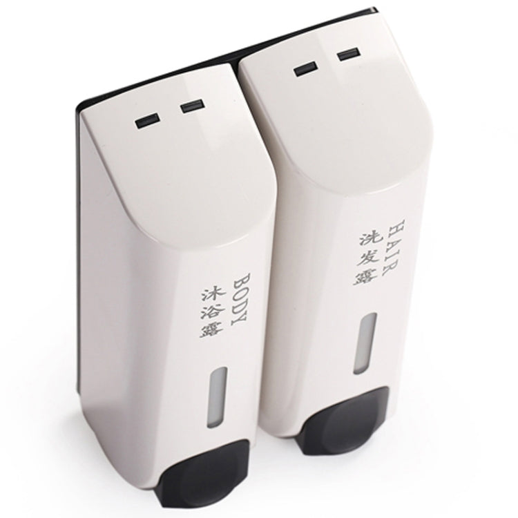 Round Wall Mounted Manual Press Soap Dispenser Shampoo Bottle Hand Wash Body Wash Dispenser, Specification: Double Head Matte - Soap Dispenser by PMc TechLife | Online Shopping South Africa | PMc TechLife | Buy Now Pay Later Mobicred