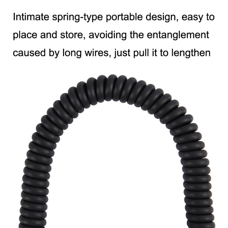 ZS0185 For Sennheiser HD598 / HD558 / HD518 / HD595 Earphone Spring Cable, Cable Length: 1.4m-3m - Headset Accessories by PMC TechLife | Online Shopping South Africa | PMC TechLife