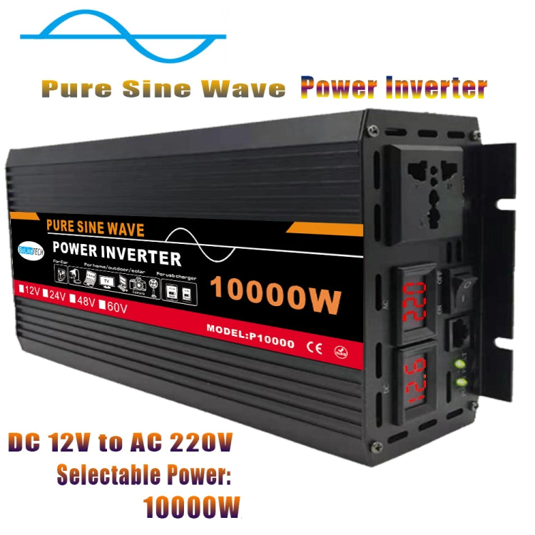10000W (Actual 1500W) 60V to 220V High Power Car Sine Wave Inverter Power Converter - Pure Sine Wave by PMC TechLife | Online Shopping South Africa | PMC TechLife | Buy Now Pay Later Mobicred