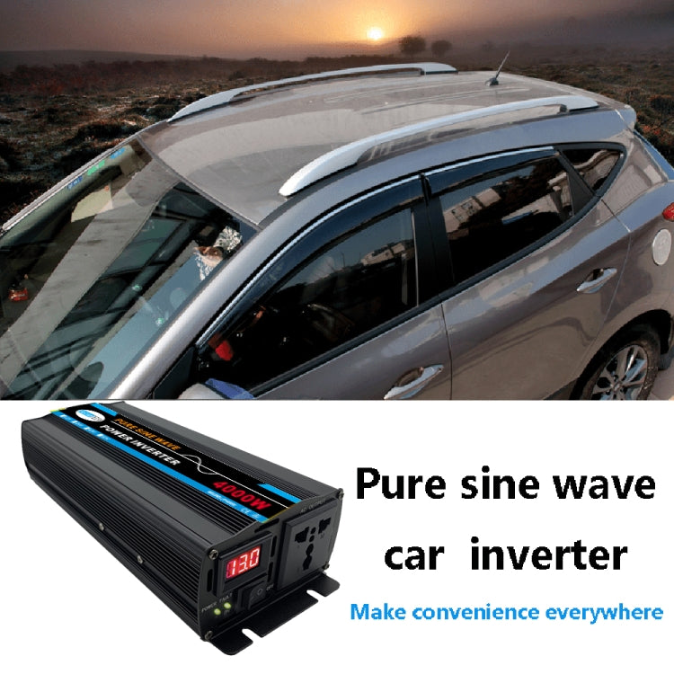 4000W (Actual 800W) 12V to 220V High Power Car Sine Wave Inverter Power Converter - Pure Sine Wave by PMC TechLife | Online Shopping South Africa | PMC TechLife