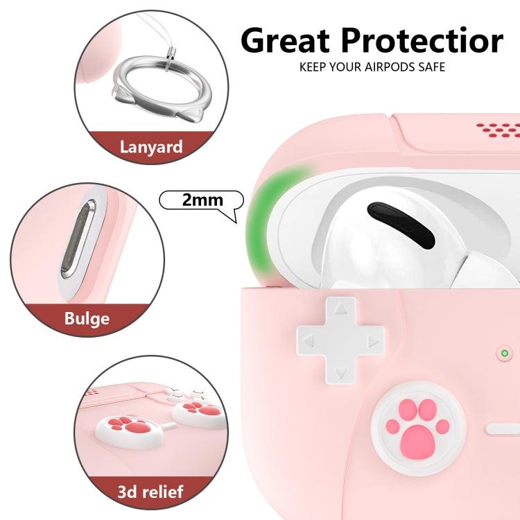 For AirPods Pro 2 Earphone Silicone Protective Case  Cat Claw Cover(Light Blue) - For AirPods Pro 2 by PMC Jewellery | Online Shopping South Africa | PMC Jewellery | Buy Now Pay Later Mobicred