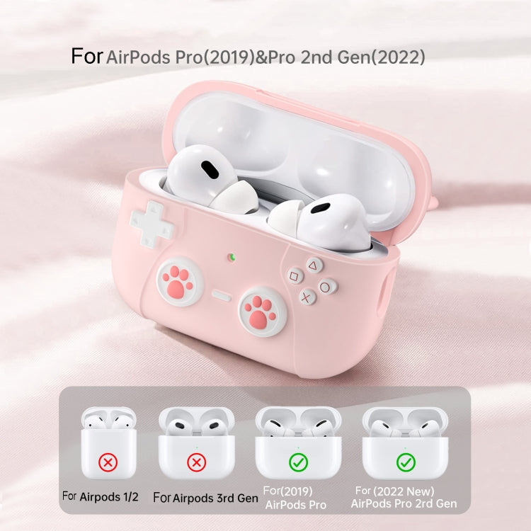 For AirPods Pro 2 Earphone Silicone Protective Case  Cat Claw Cover(Light Blue) - For AirPods Pro 2 by PMC Jewellery | Online Shopping South Africa | PMC Jewellery | Buy Now Pay Later Mobicred