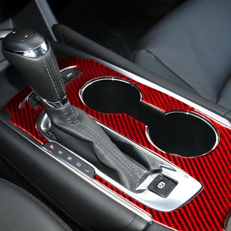 For Chevrolet Malibu 2016-2024 C Model Left-hand Drive Gear Panel Sticker(Red) - Car Interior Mouldings by PMc TechLife | Online Shopping South Africa | PMc TechLife | Buy Now Pay Later Mobicred