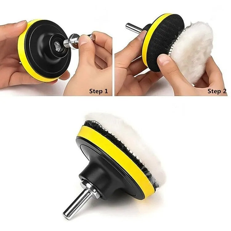 22 In 1 3 Inch Polishing Waxing Pad Sponge Buffing Kit - Polishing Machine & Accessories by PMC TechLife | Online Shopping South Africa | PMC TechLife | Buy Now Pay Later Mobicred