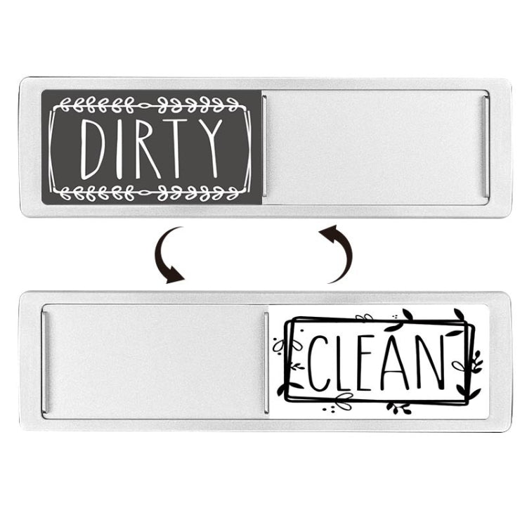 Dishwasher Magnet Clean Dirty Sign Double-Sided Refrigerator Magnet(Silver Gray White) - Dish Washers & Accessories by PMc TechLife | Online Shopping South Africa | PMc TechLife | Buy Now Pay Later Mobicred