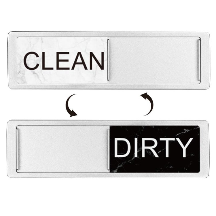 Dishwasher Magnet Clean Dirty Sign Double-Sided Refrigerator Magnet(Silver White Black Marble) - free shipping - PMc TechLife - Order now!