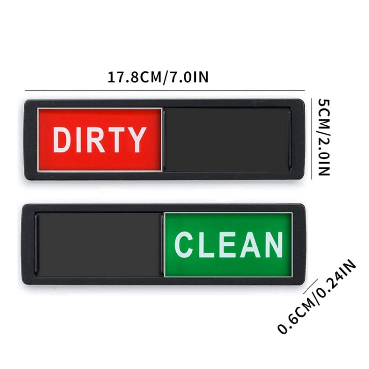 Dishwasher Magnet Clean Dirty Sign Double-Sided Refrigerator Magnet(Silver-Black and White) - Dish Washers & Accessories by PMc TechLife | Online Shopping South Africa | PMc TechLife | Buy Now Pay Later Mobicred