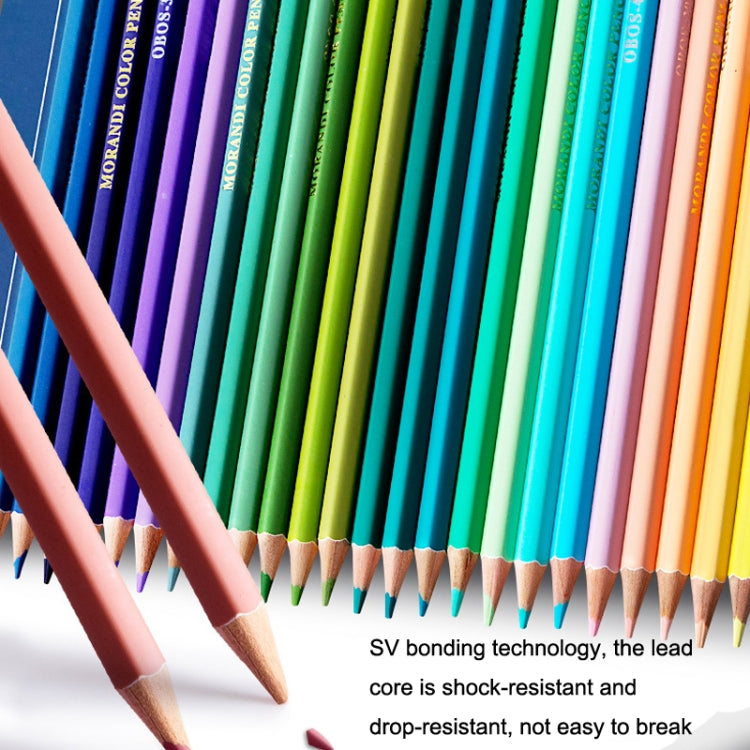 24 Colors Oily Bright Color Pencil Studio Special Set Morandi - Art Supplies by PMC TechLife | Online Shopping South Africa | PMC TechLife | Buy Now Pay Later Mobicred