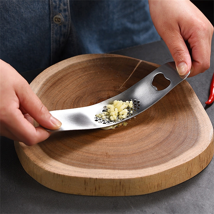 430 Stainless Steel Boat Shaped Garlic Grinder Manual Garlic Press Tools Kitchen Gadgets(Style 2) - Stirrer & Squeezer by PMC TechLife | Online Shopping South Africa | PMC TechLife | Buy Now Pay Later Mobicred