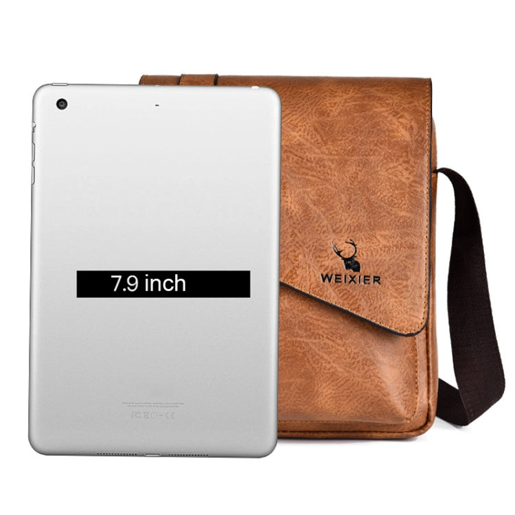 WEIXIER D266 Retro Crossbody Large Capacity Messenger Bag Shoulder Bag Tot Backpack(Dark Brown) - Single-shoulder Bags by WEIXIER | Online Shopping South Africa | PMC TechLife | Buy Now Pay Later Mobicred