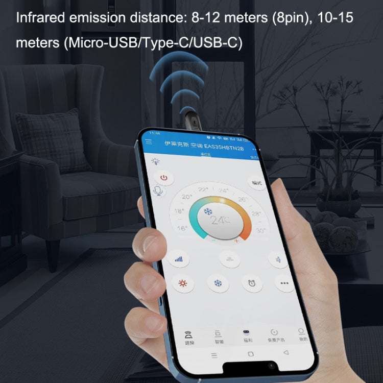 R10 Phone Smart Infrared Transmitter Learning Type Long Distance Remote Control, Interface: Type-C/USB-C - Phone Remote Control by PMC TechLife | Online Shopping South Africa | PMC TechLife