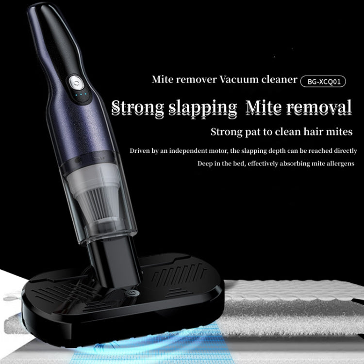 4 In 1 12000pa Wireless  Mini Handheld Car Vacuum Cleaner Mite Remover(Navy Blue) - Vacuum Cleaner by PMC TechLife | Online Shopping South Africa | PMC TechLife | Buy Now Pay Later Mobicred
