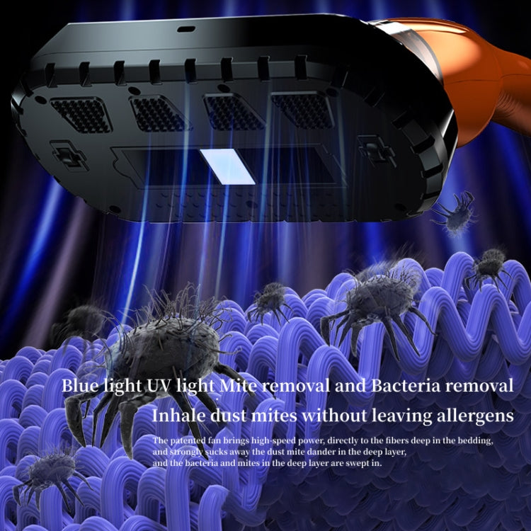 4 In 1 12000pa Wireless  Mini Handheld Car Vacuum Cleaner Mite Remover(Navy Blue) - Vacuum Cleaner by PMC TechLife | Online Shopping South Africa | PMC TechLife | Buy Now Pay Later Mobicred