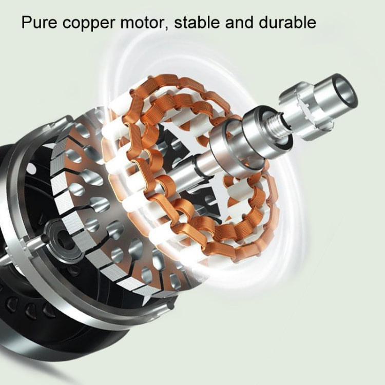 F304 Double-head Hose Built-in Lithium Battery USB Car Fan, Color: Green Gold - Heating & Fans by PMC TechLife | Online Shopping South Africa | PMC TechLife | Buy Now Pay Later Mobicred