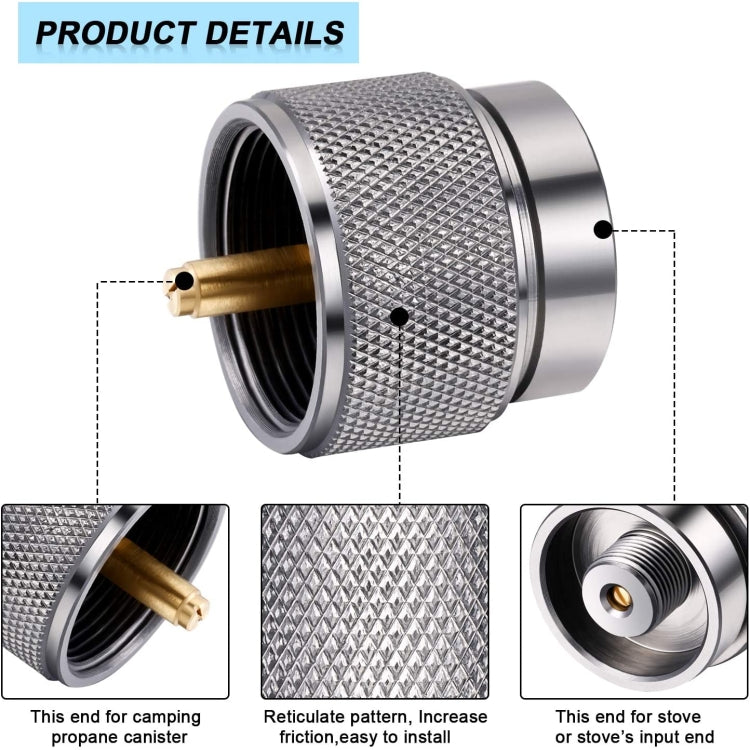 Portable Camping Stove Propane Tank Adapter American Standard Gas Burner Conversion Head - Cookwares & Tablewares by PMC TechLife | Online Shopping South Africa | PMC TechLife