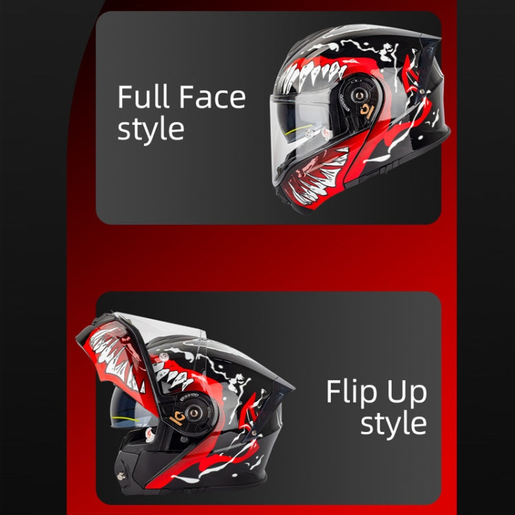 SOMAN Racing Motorcycle Double Lens Riding Safety Helmet, Size: XXL(Matt Black) - free shipping - PMC TechLife - Order now!