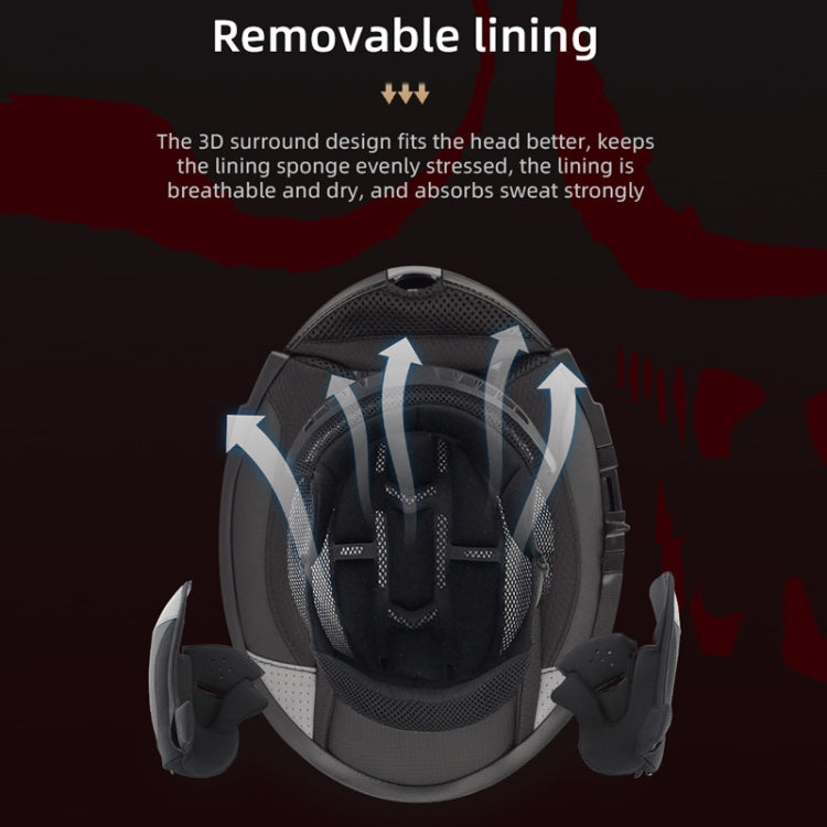 SOMAN Racing Motorcycle Double Lens Riding Safety Helmet, Size: XXL(Cement Gray) - free shipping - PMC TechLife - Order now!