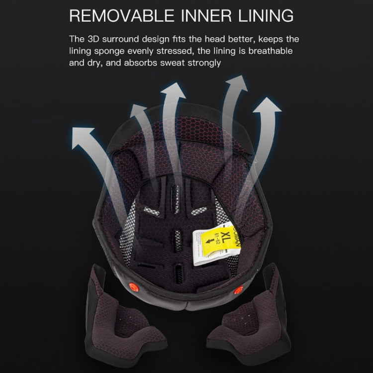 SOMAN Motorcycle Dual Lens Riding Peel-Off Full Coverage Helmet, Size: L(Matt Black) - free shipping - PMC TechLife - Order now!