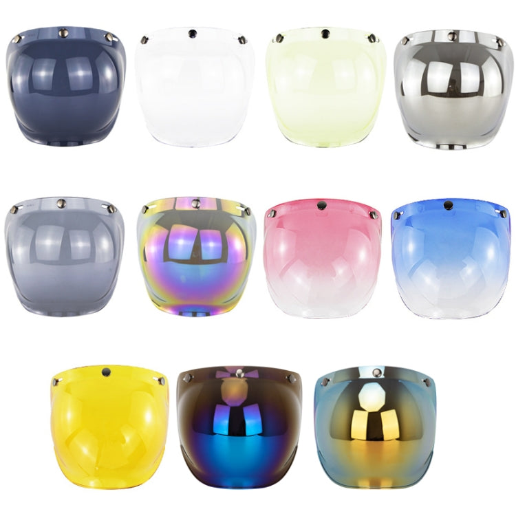 Motorcycle Helmet Three-Button Windproof Lens With Bracket(Amber) - Helmets by PMC TechLife | Online Shopping South Africa | PMC TechLife | Buy Now Pay Later Mobicred