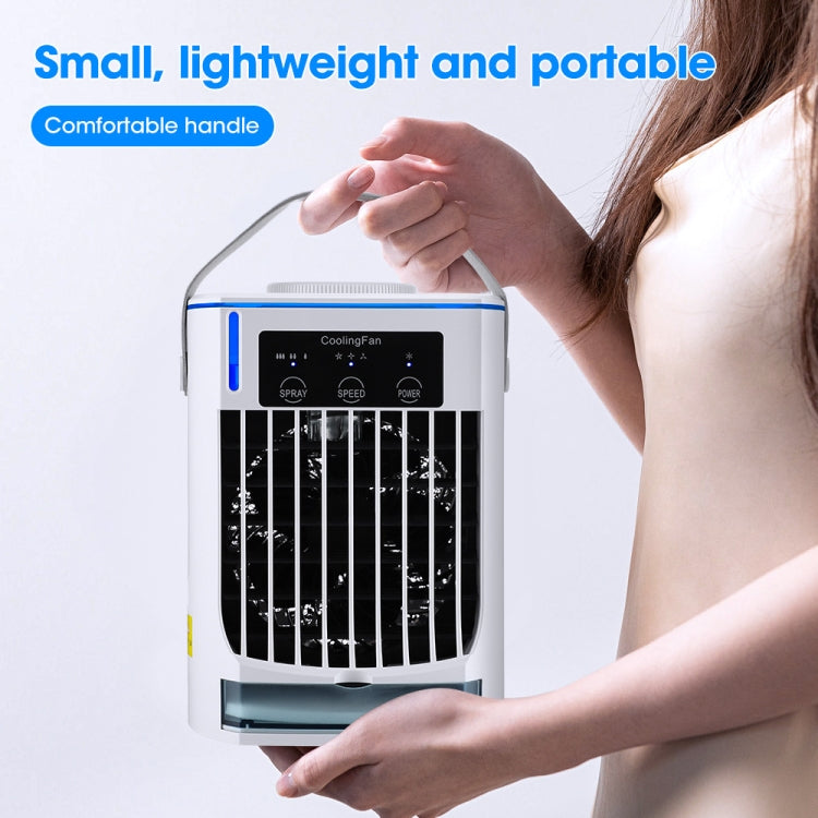 CF008 Mini Household Humidification Spray Air Cooler USB Plug-in Portable Air Conditioner Fan(White) - free shipping - PMC TechLife - Order now!
