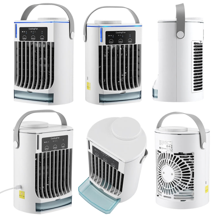 CF008 Mini Household Humidification Spray Air Cooler USB Plug-in Portable Air Conditioner Fan(White) - free shipping - PMC TechLife - Order now!