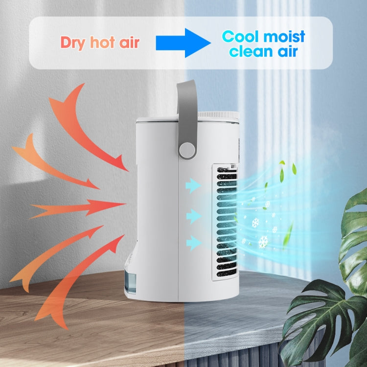 CF008 Mini Household Humidification Spray Air Cooler USB Plug-in Portable Air Conditioner Fan(White) - free shipping - PMC TechLife - Order now!