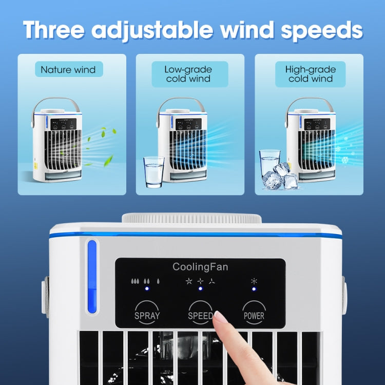 CF008 Mini Household Humidification Spray Air Cooler USB Plug-in Portable Air Conditioner Fan(White) - free shipping - PMC TechLife - Order now!