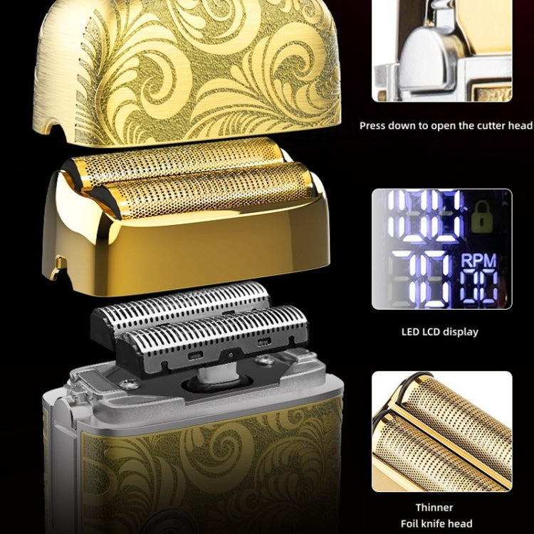 Men Bald Haircut 2 In 1 Electric Hair Clipper Waterproof Set(Gold) - free shipping - PMC TechLife - Order now!