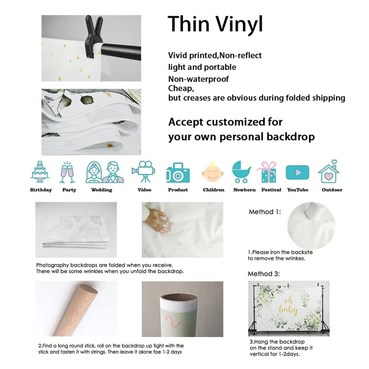 180x240cm Farm Tractor Photography Backdrop Cloth Birthday Party Decoration Supplies - Birthday Party by PMC TechLife | Online Shopping South Africa | PMC TechLife | Buy Now Pay Later Mobicred