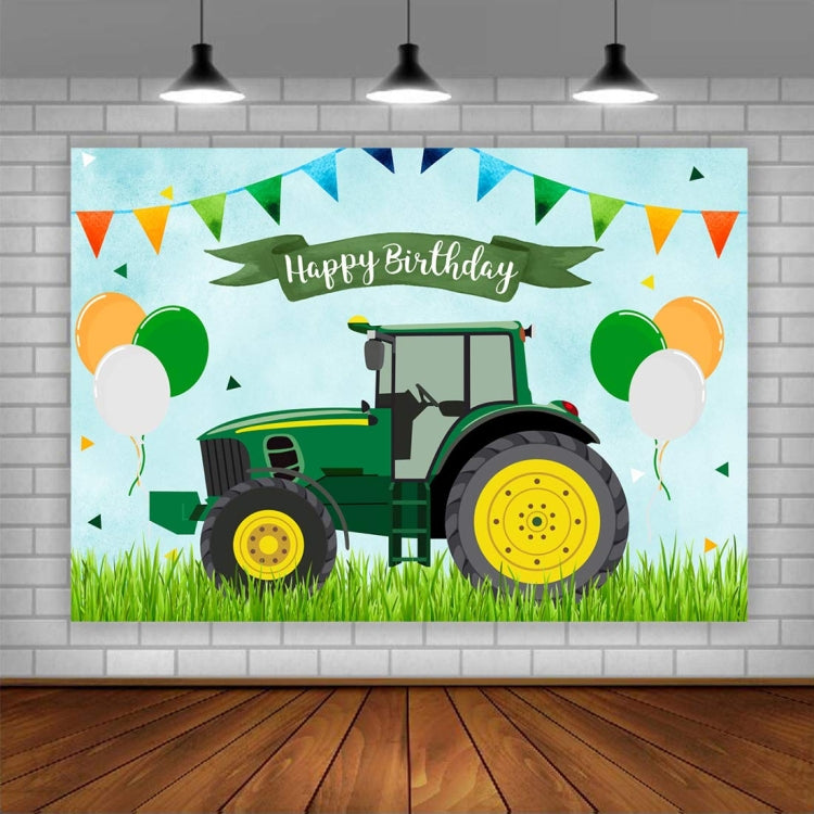 180x180cm Tractor Theme Birthday Backdrop Boy Farm Happy Birthday Background Party Decorations - Birthday Party by PMC TechLife | Online Shopping South Africa | PMC TechLife | Buy Now Pay Later Mobicred