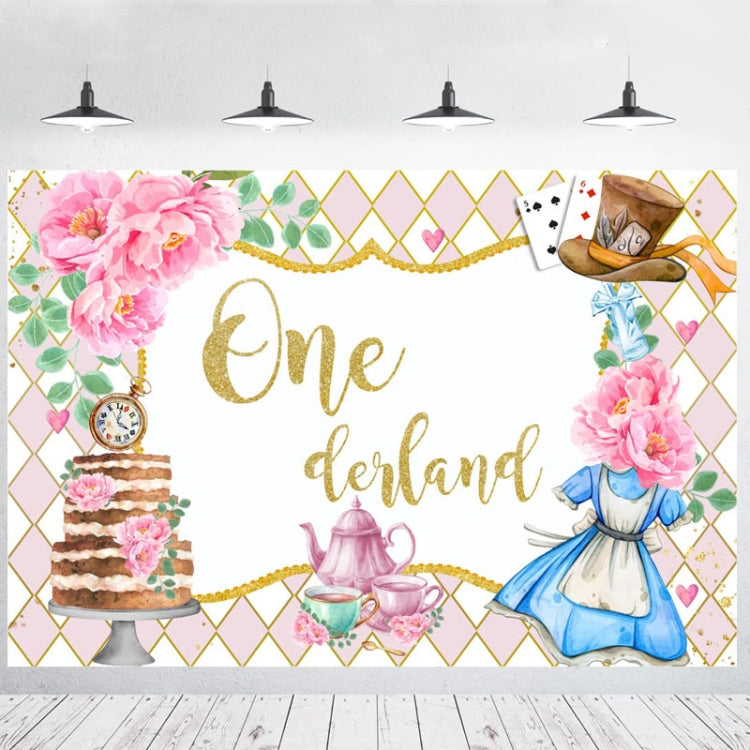 210x180cm Tea Party Tea Cup Teapot Birthday Backdrop Cloth - Birthday Party by PMC TechLife | Online Shopping South Africa | PMC TechLife | Buy Now Pay Later Mobicred