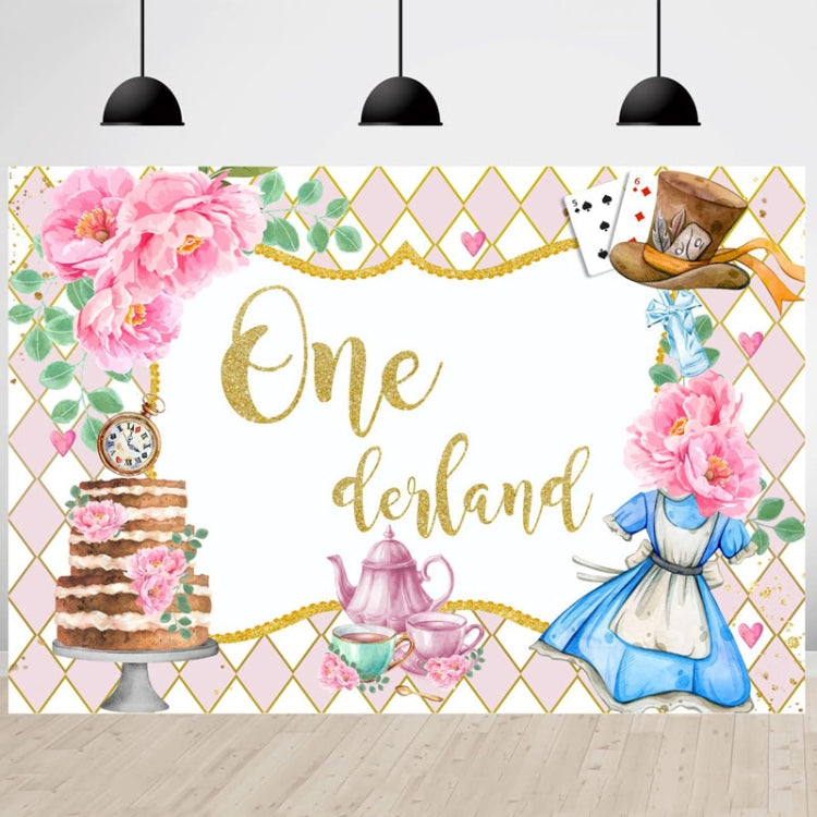 210x150cm Tea Party Tea Cup Teapot Birthday Backdrop Cloth - Birthday Party by PMC TechLife | Online Shopping South Africa | PMC TechLife | Buy Now Pay Later Mobicred