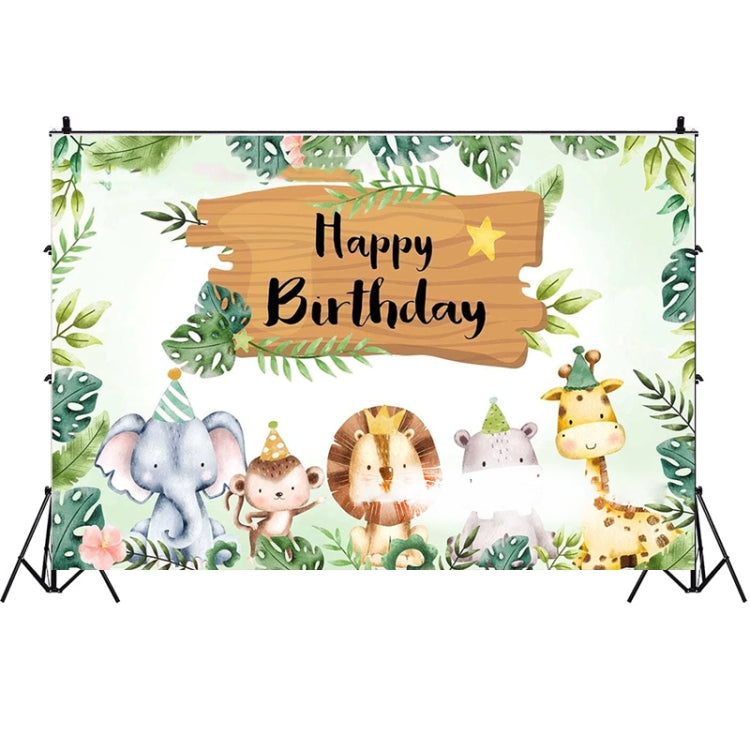 210x180cm Animal Kids Birthday Party Backdrop Cloth Tapestry Decoration Backdrop Banner Cloth - Birthday Party by PMC TechLife | Online Shopping South Africa | PMC TechLife | Buy Now Pay Later Mobicred