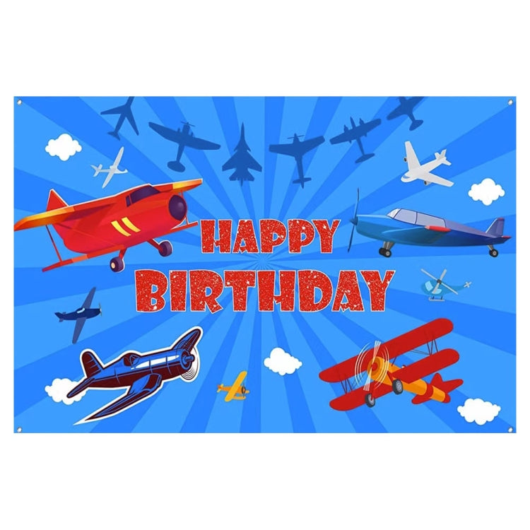210x150cm Airplane Theme Birthday Background Cloth Children Birthday Party Decoration Photography Background - Birthday Party by PMC TechLife | Online Shopping South Africa | PMC TechLife