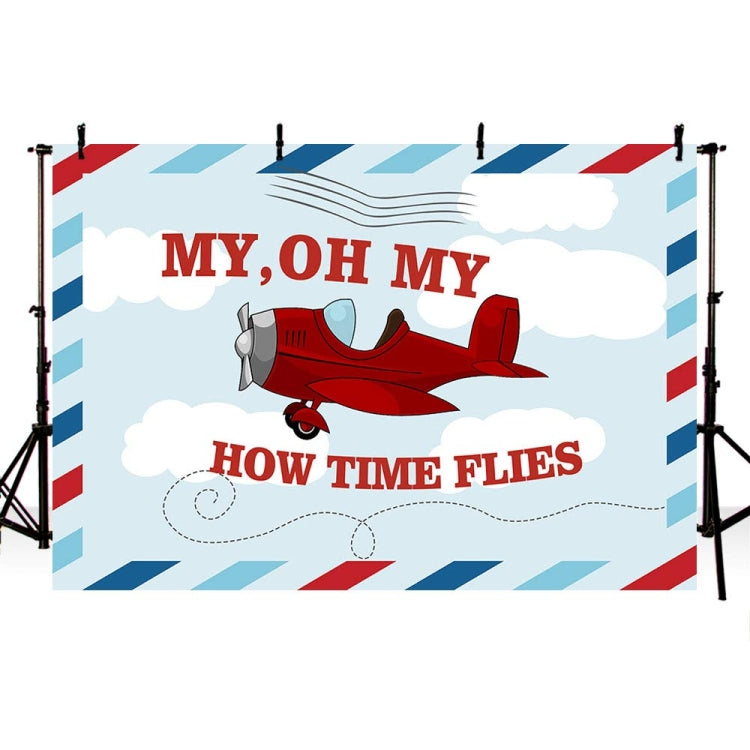 210x180cm Cartoon Small Aircraft Children Birthday Background Cloth - Birthday Party by PMC TechLife | Online Shopping South Africa | PMC TechLife | Buy Now Pay Later Mobicred