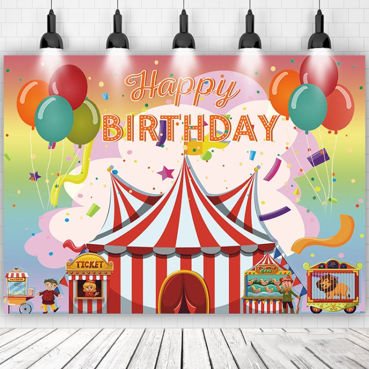 210x150cm Children Birthday Background Cloth Carnival Gay Party Birthday Theme Background Banner Circus Background Hanging Flag - Birthday Party by PMC TechLife | Online Shopping South Africa | PMC TechLife | Buy Now Pay Later Mobicred
