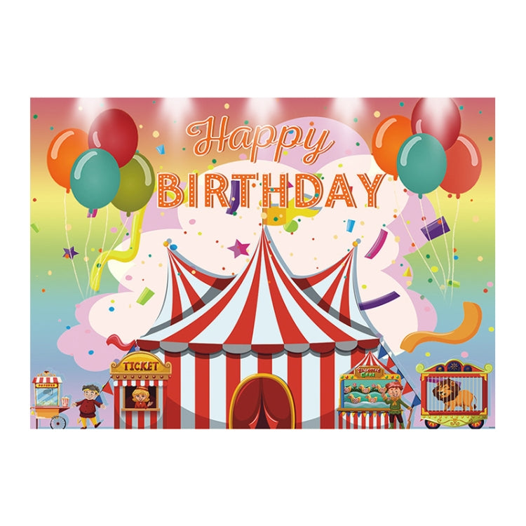 210x150cm Children Birthday Background Cloth Carnival Gay Party Birthday Theme Background Banner Circus Background Hanging Flag - Birthday Party by PMC TechLife | Online Shopping South Africa | PMC TechLife | Buy Now Pay Later Mobicred