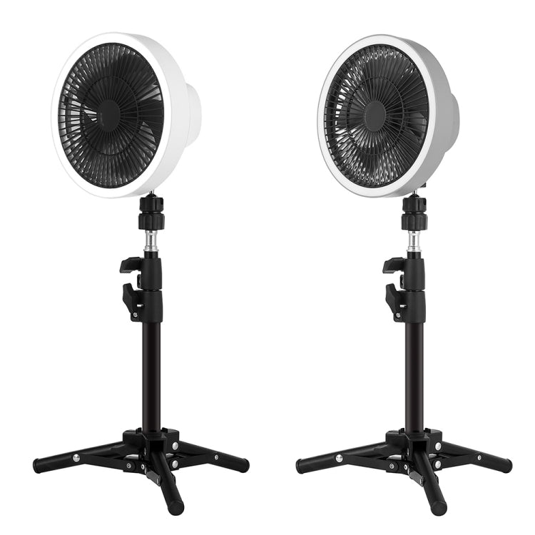 ZK-01 7 Inch Outdoor Camping LED Light Tripod Fan Portable Multifunctional Power Bank Hanging Fan(White) - Electric Fans by PMC TechLife | Online Shopping South Africa | PMC TechLife | Buy Now Pay Later Mobicred