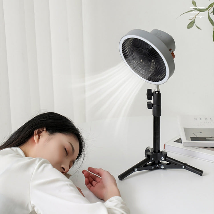 ZK-01 7 Inch Outdoor Camping LED Light Tripod Fan Portable Multifunctional Power Bank Hanging Fan(White) - Electric Fans by PMC TechLife | Online Shopping South Africa | PMC TechLife | Buy Now Pay Later Mobicred