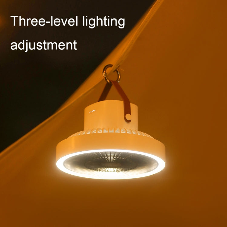 ZK-01 7 Inch Outdoor Camping LED Light Tripod Fan Portable Multifunctional Power Bank Hanging Fan(White) - Electric Fans by PMC TechLife | Online Shopping South Africa | PMC TechLife | Buy Now Pay Later Mobicred